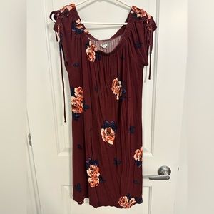 Maurice’s Burgundy Flowered Dress